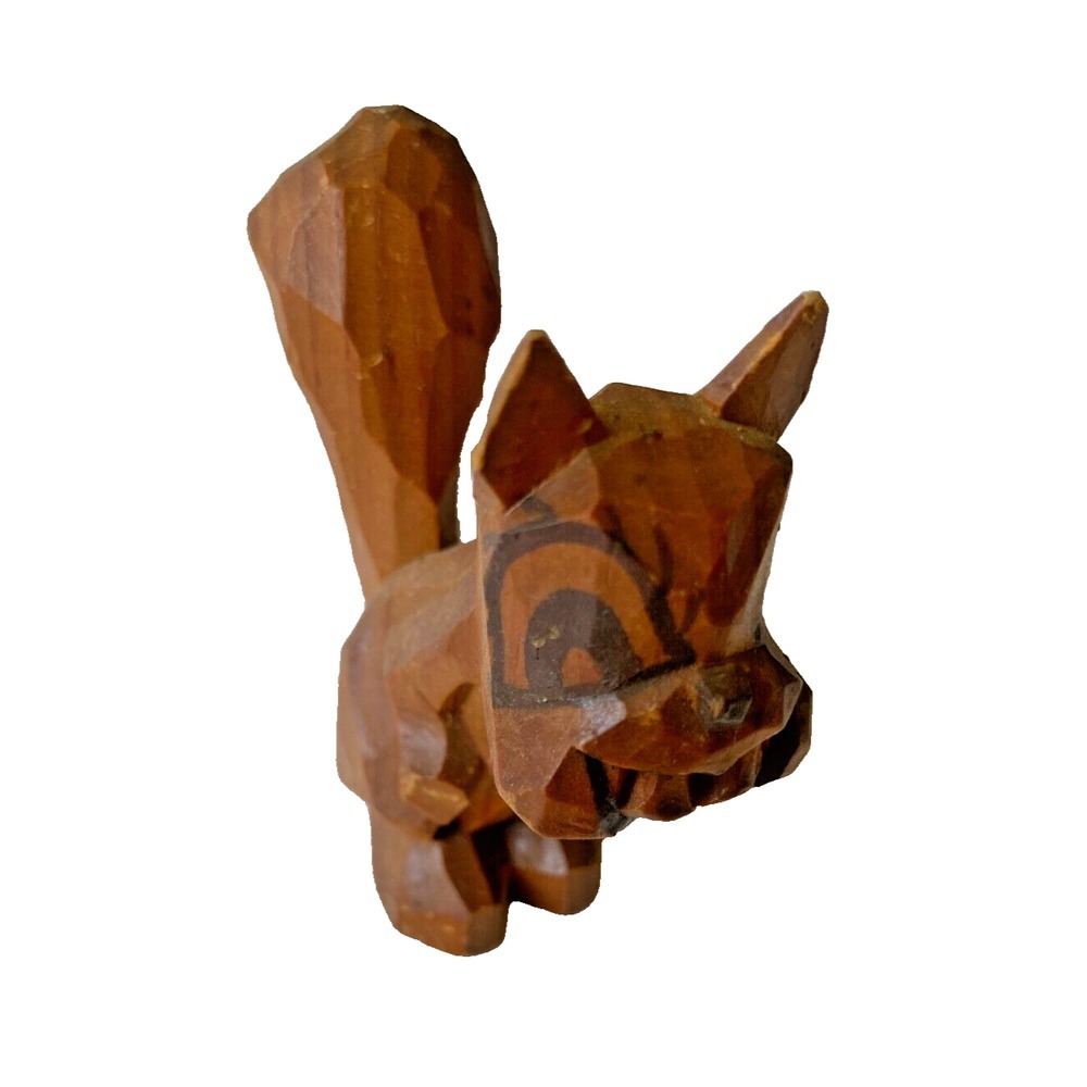 Carter Hoffman Carved Wood‎ Original Small Squirrel